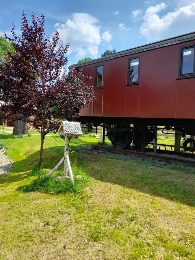 Eisenbahnromantik Im Urlaub Heinsdorfergrund Bagian luar foto