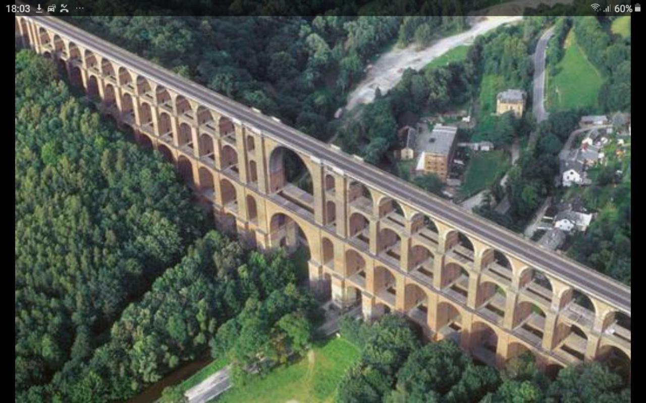 Eisenbahnromantik Im Urlaub Heinsdorfergrund Bagian luar foto